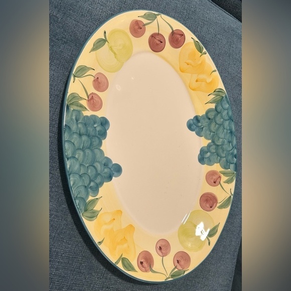 Hand-Painted Serving Platter by A. Santos - 172-50 - Picture 3 of 8